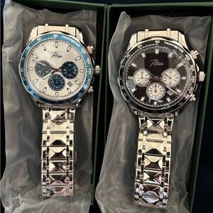 Brand new! Silver and Blue Men's Watches